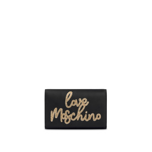 Love Moschino BORSA DONNA  SATIN NERO+ PRINT   JC4055PP1MLH100