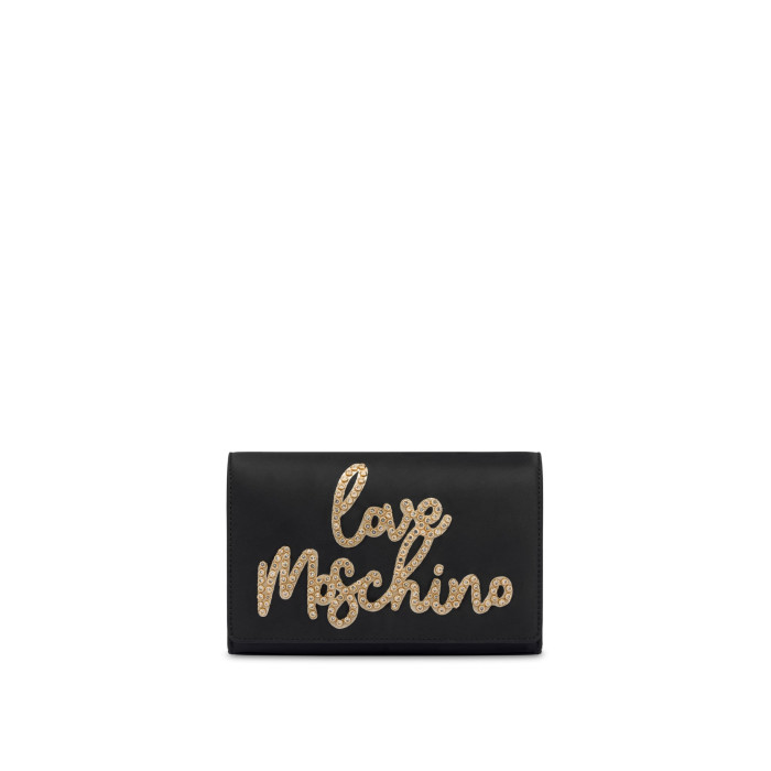 Love Moschino BORSA DONNA  SATIN NERO+ PRINT   JC4055PP1MLH100